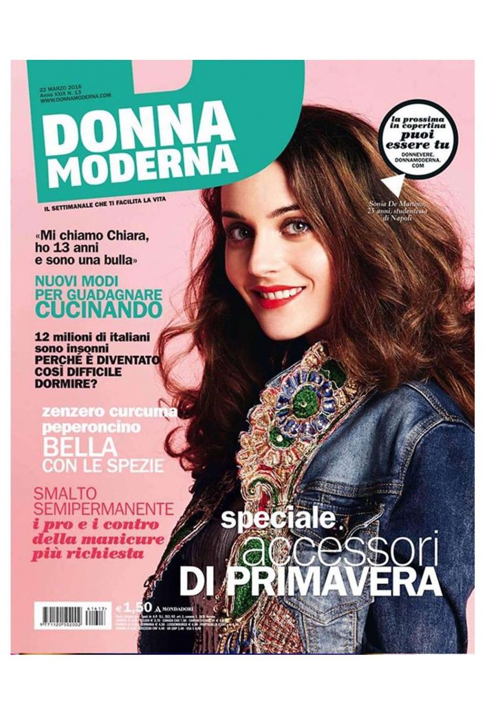 Donna Moderna Cover n°13 - 22 Marzo 2016