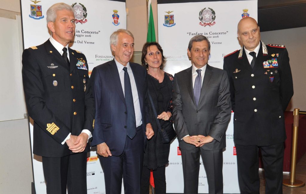 Gen. Caputo, Giuliano Pisapia, Cinzia Sasso, Prefetto A. Marangoni, Gen. Coppola