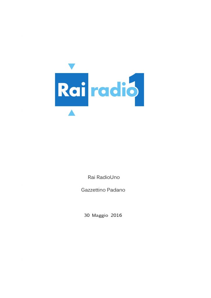 Rai RadioUno  30-05-16