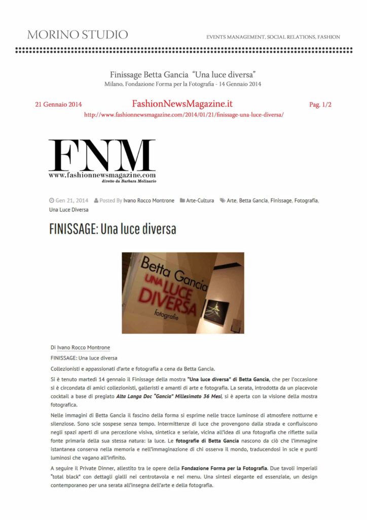 FashionNewsMagazine.it - 21 Gennaio 2014