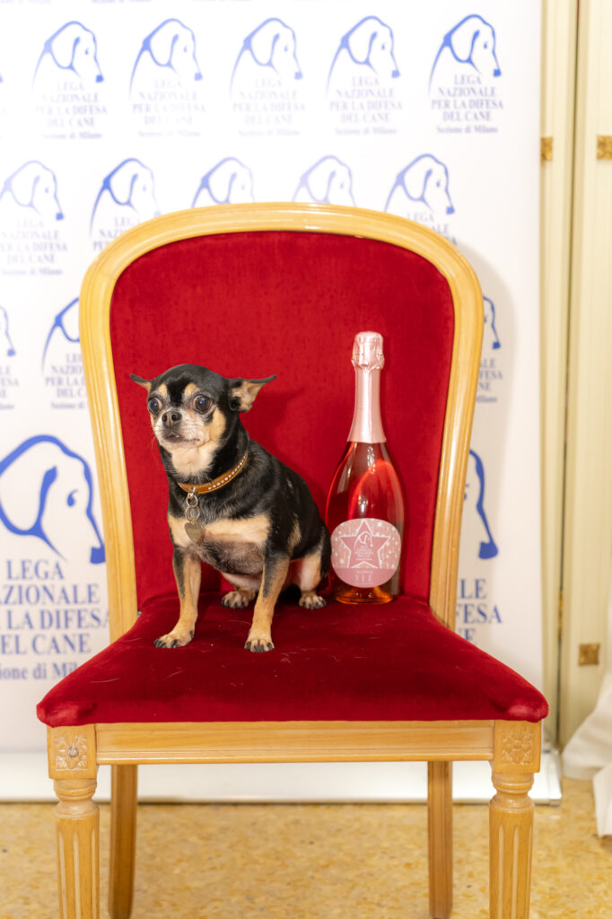 Lulù con VIP Sparkling Brut Rosè Le Torri